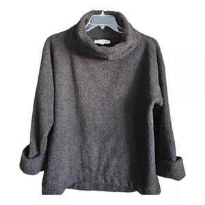 Elegant Charcoal Women's Turtleneck Sweater